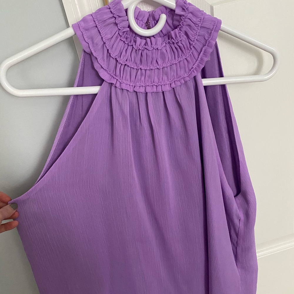 NWOT Pink Lily purple halter top
